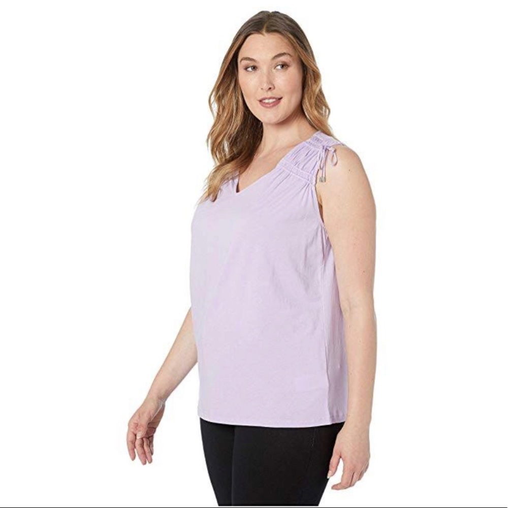 💼 Lauren Ralph Lauren Tie Pleated Tank
